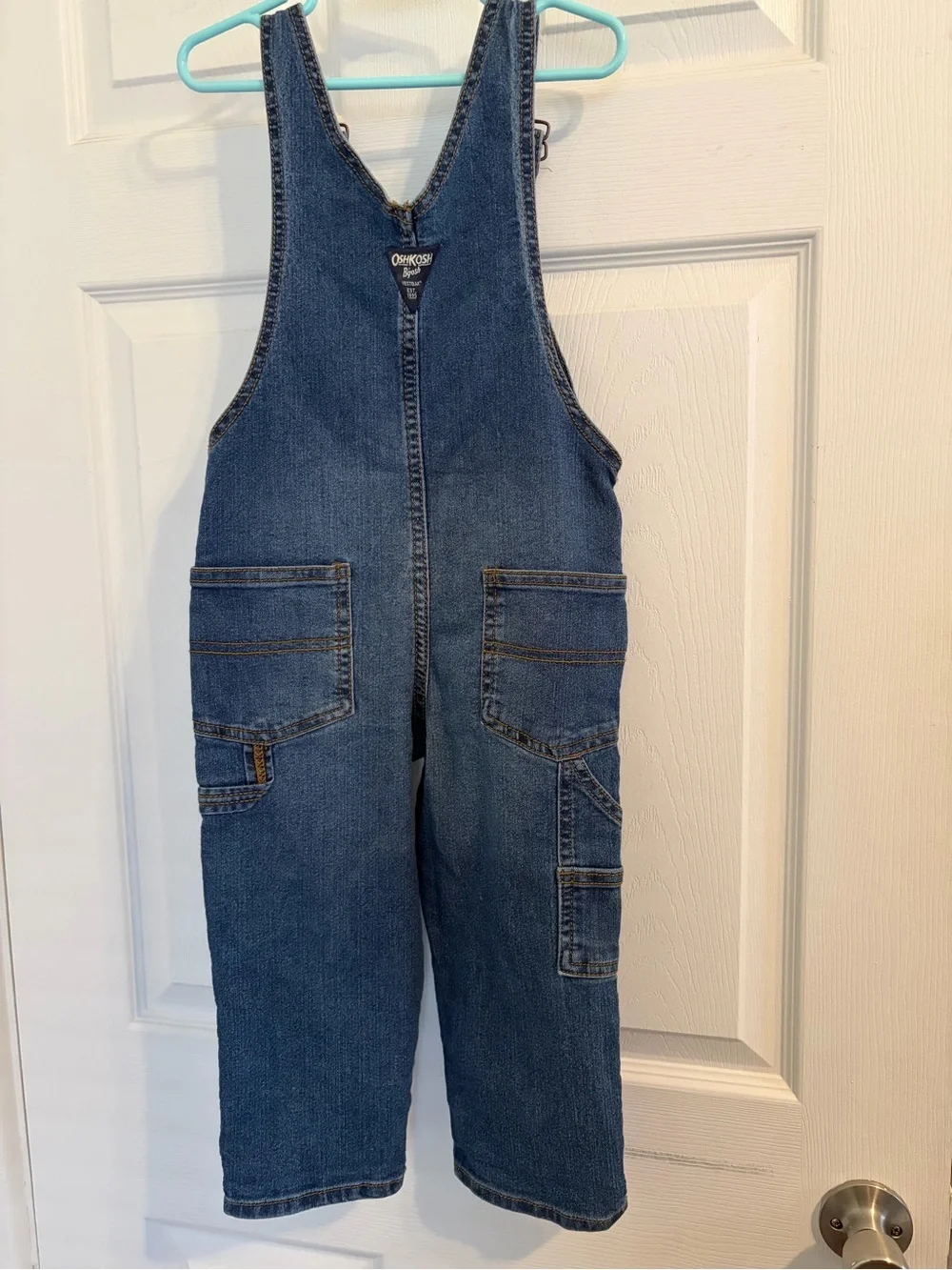 OshKosh B'gosh Dark Blue Denim Overalls for Kids